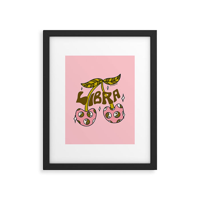 Libra Cherries Framed Art Print Gallery Image 1