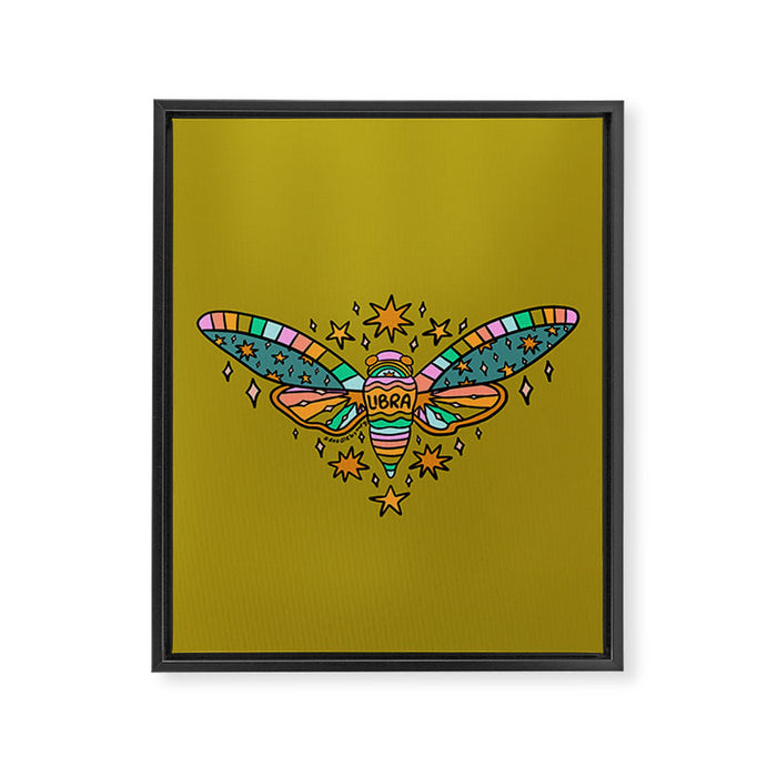 Libra Cicada Framed Canvas Print Gallery Image 1