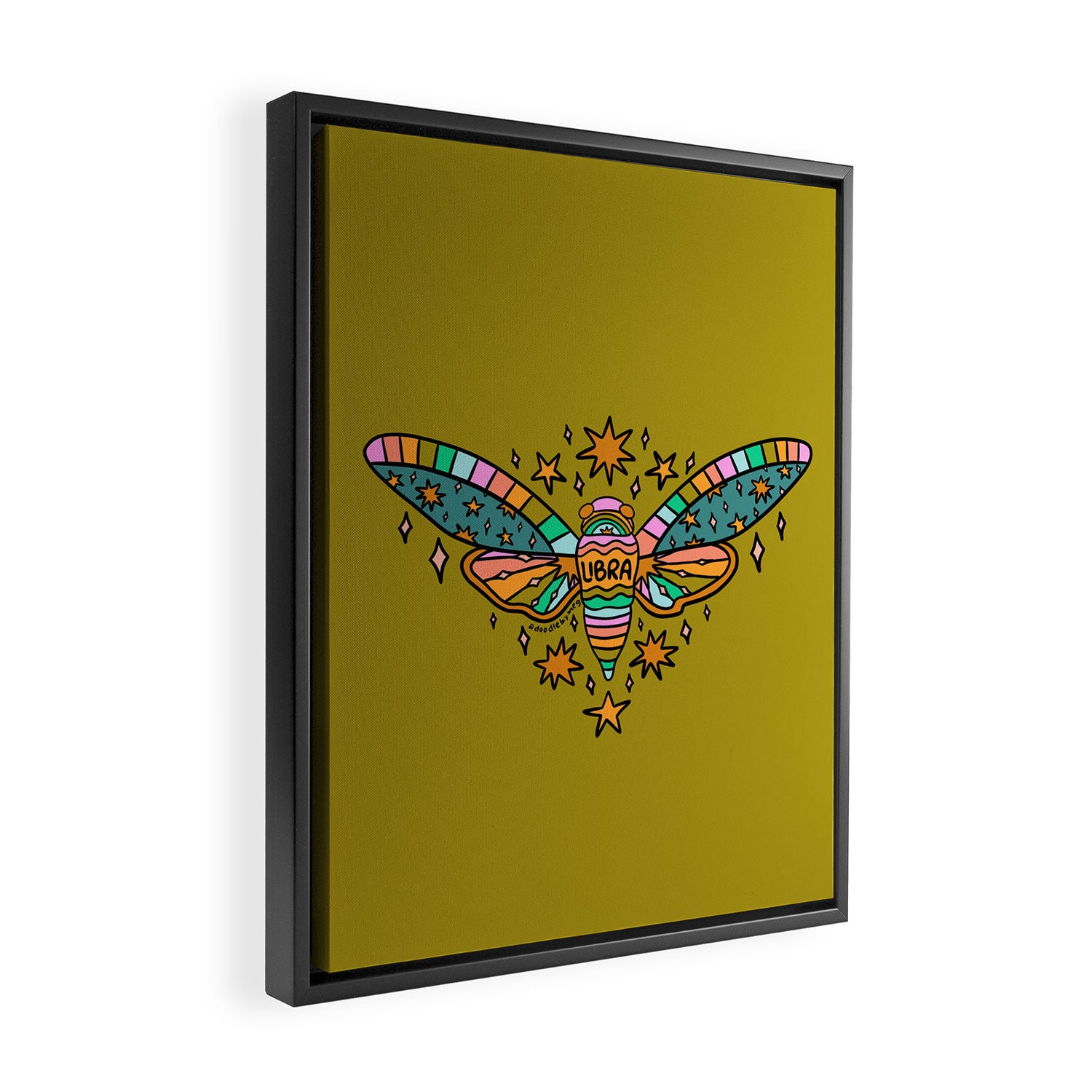 Libra Cicada Framed Canvas Print Gallery Image 2