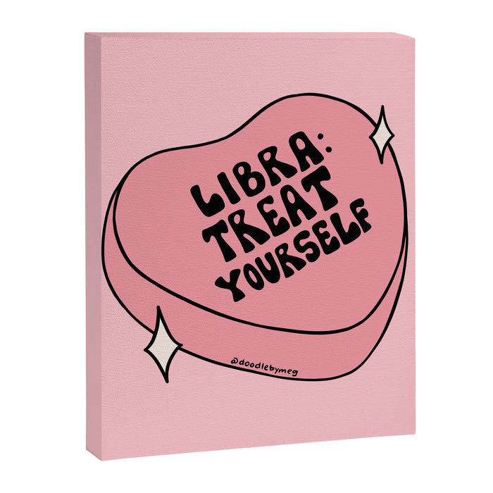 Libra Conversation Heart Canvas Print Gallery Image 1