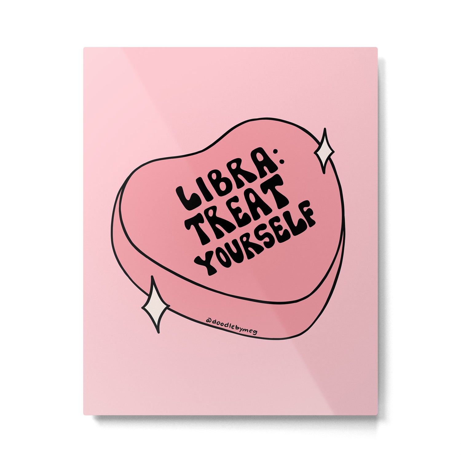 Libra Conversation Heart Metal Print Gallery Image 6