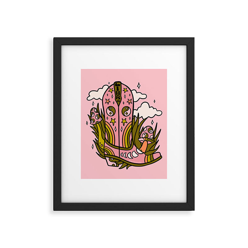Libra Cowboy Boots Framed Art Print Gallery Image 4
