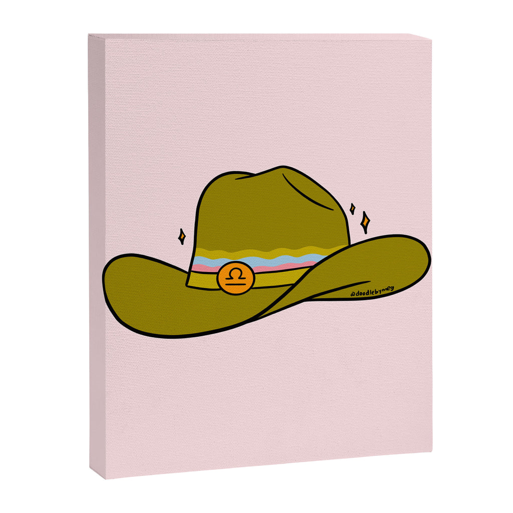 Libra Cowboy Hat Canvas Print Gallery Image 8