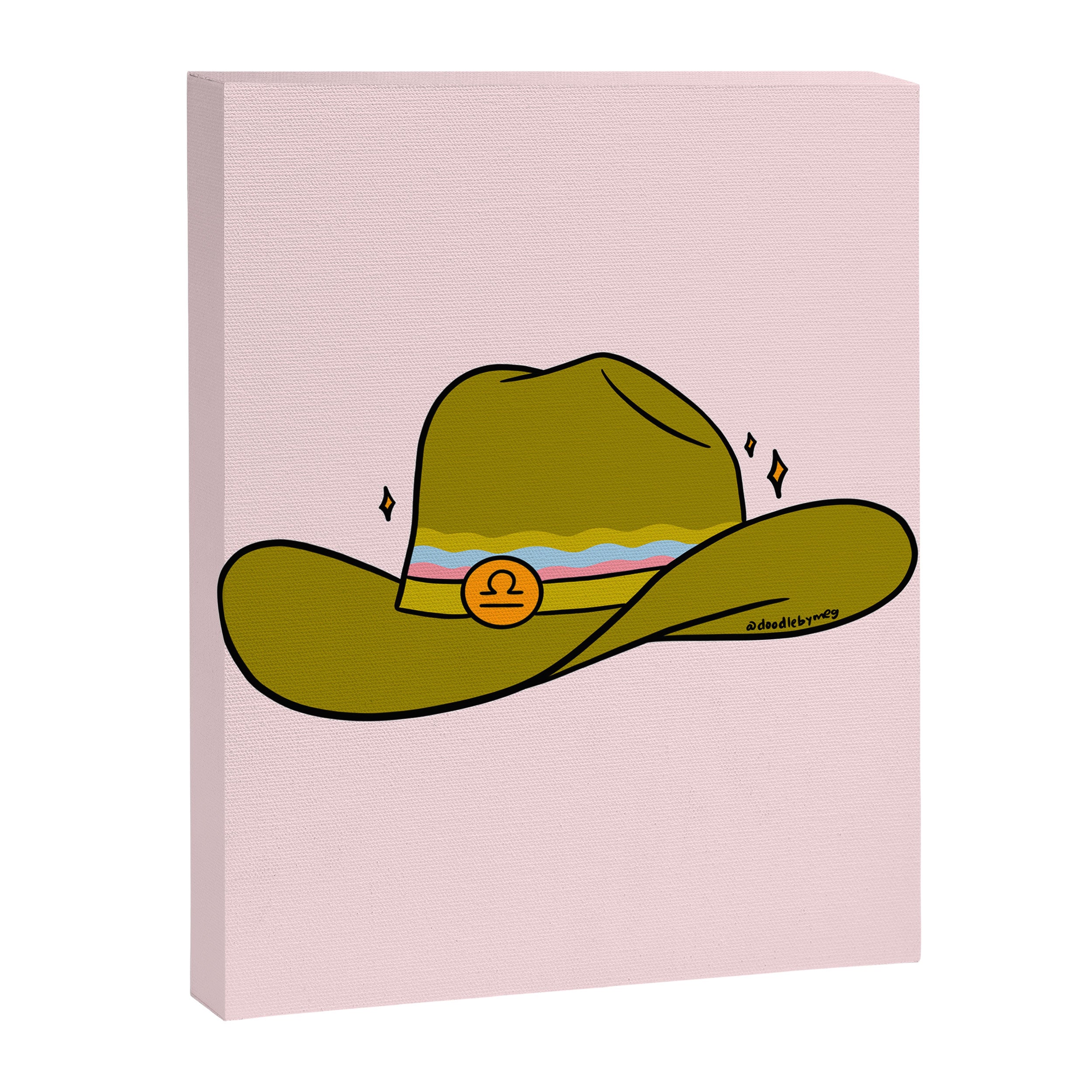 Libra Cowboy Hat Canvas Print Gallery Image 8