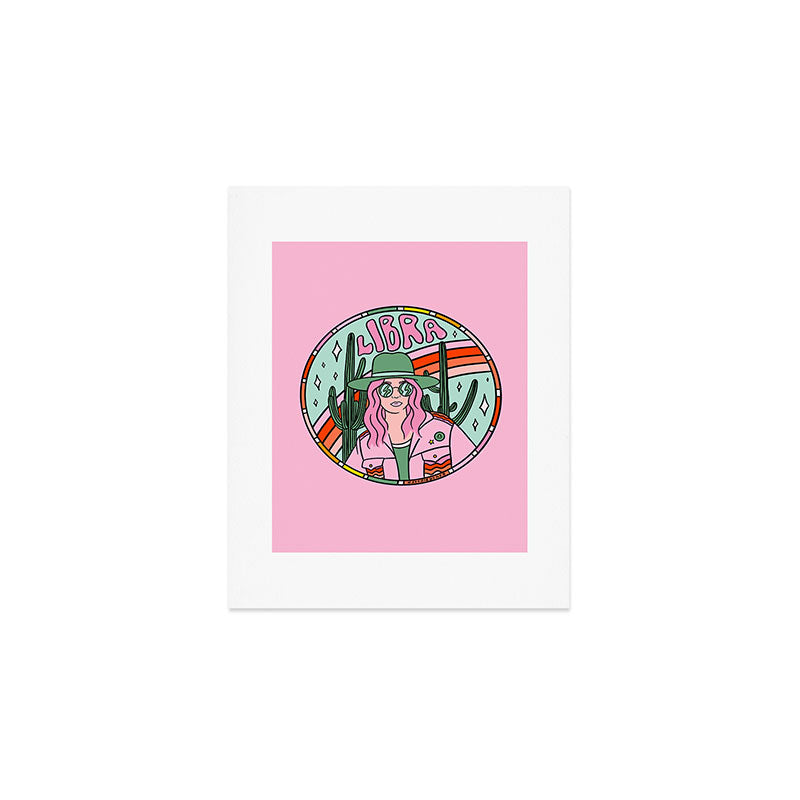 Libra Cowgirl Art Print Gallery Image 1