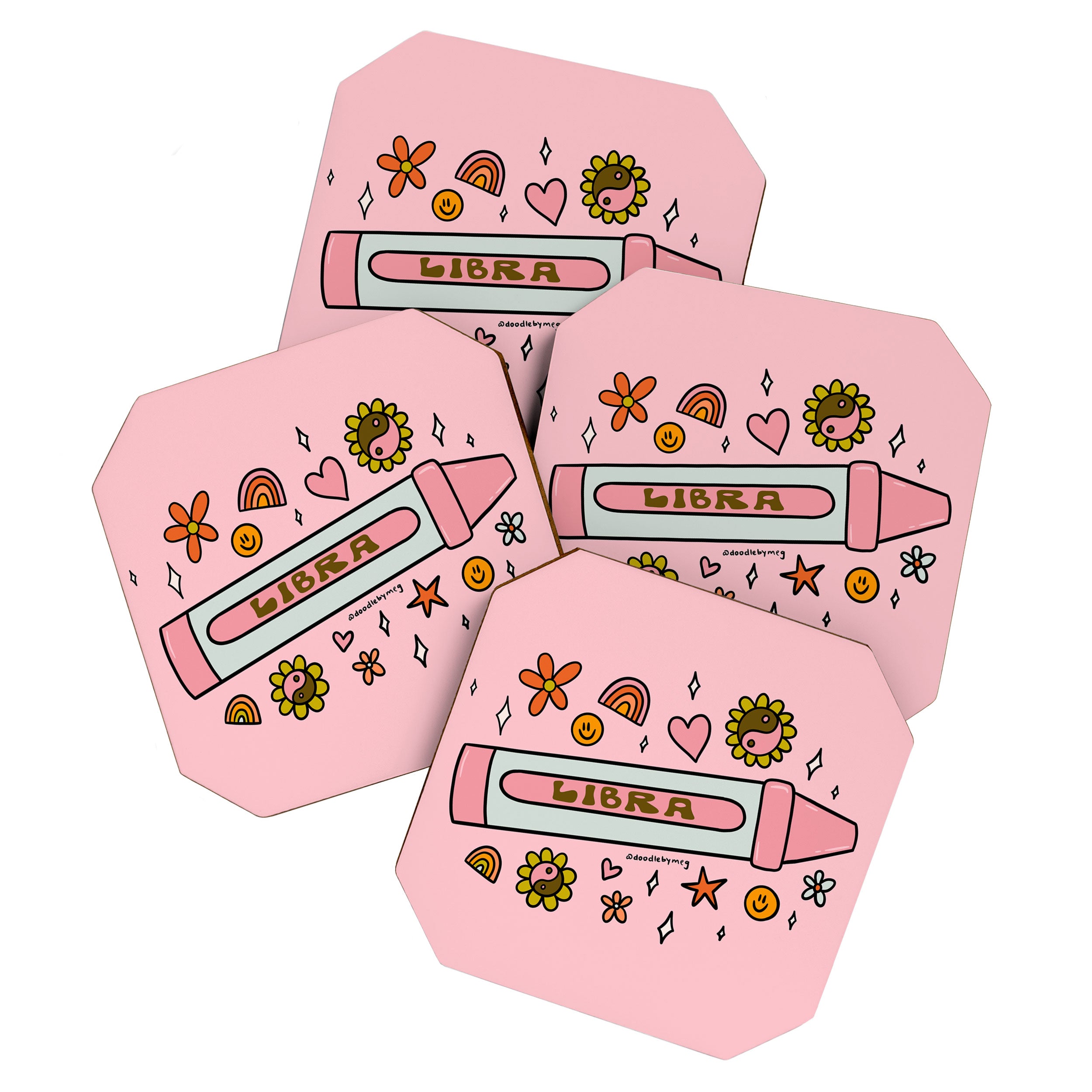 Libra Crayon Coaster Gallery Image 1