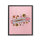 Libra Crayon Framed Canvas Print Gallery Image 8