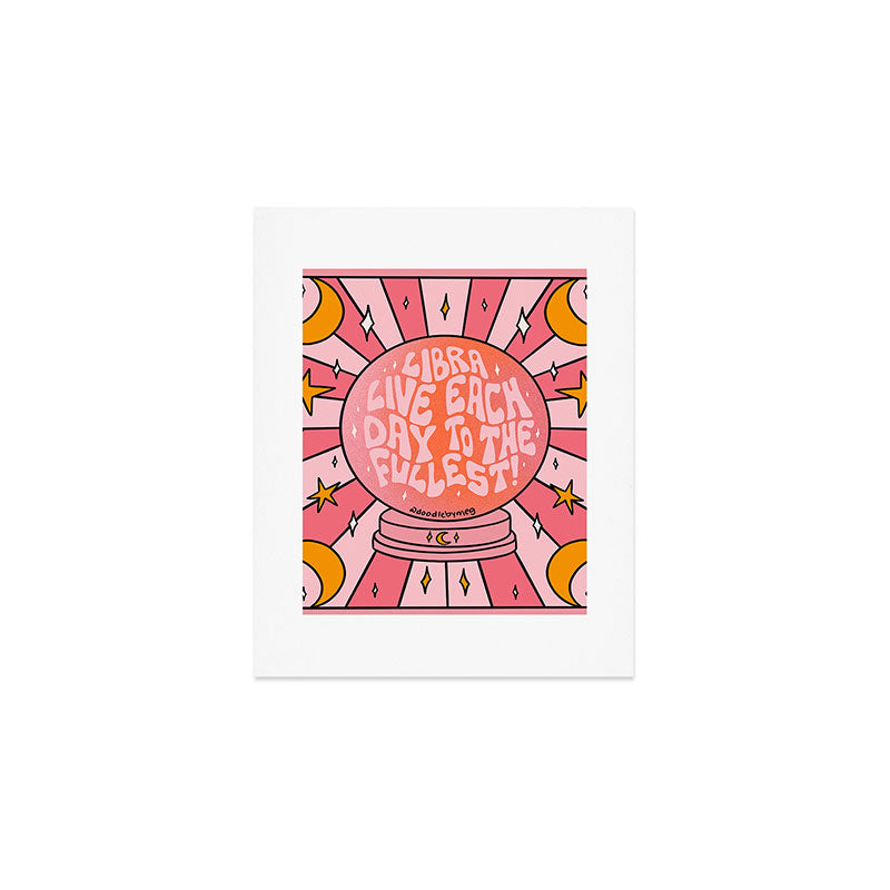 Libra Crystal Ball Art Print Gallery Image 1