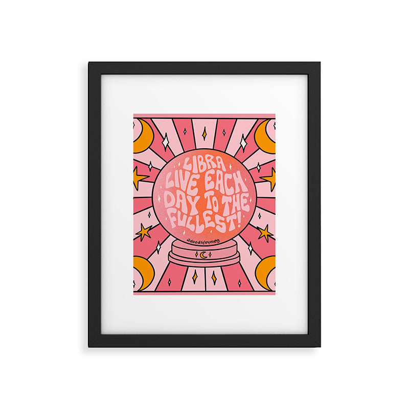 Libra Crystal Ball Framed Art Print Gallery Image 6