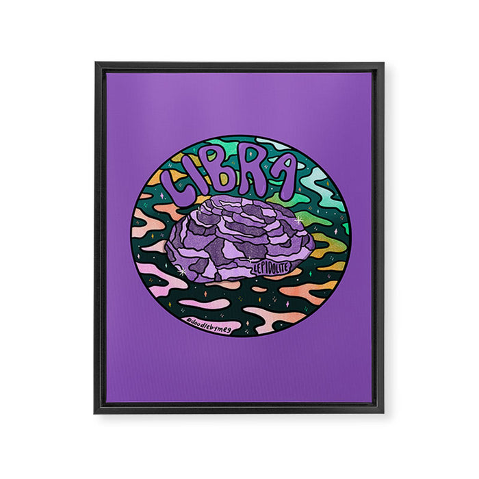 Libra Crystal Framed Canvas Print Gallery Image 1