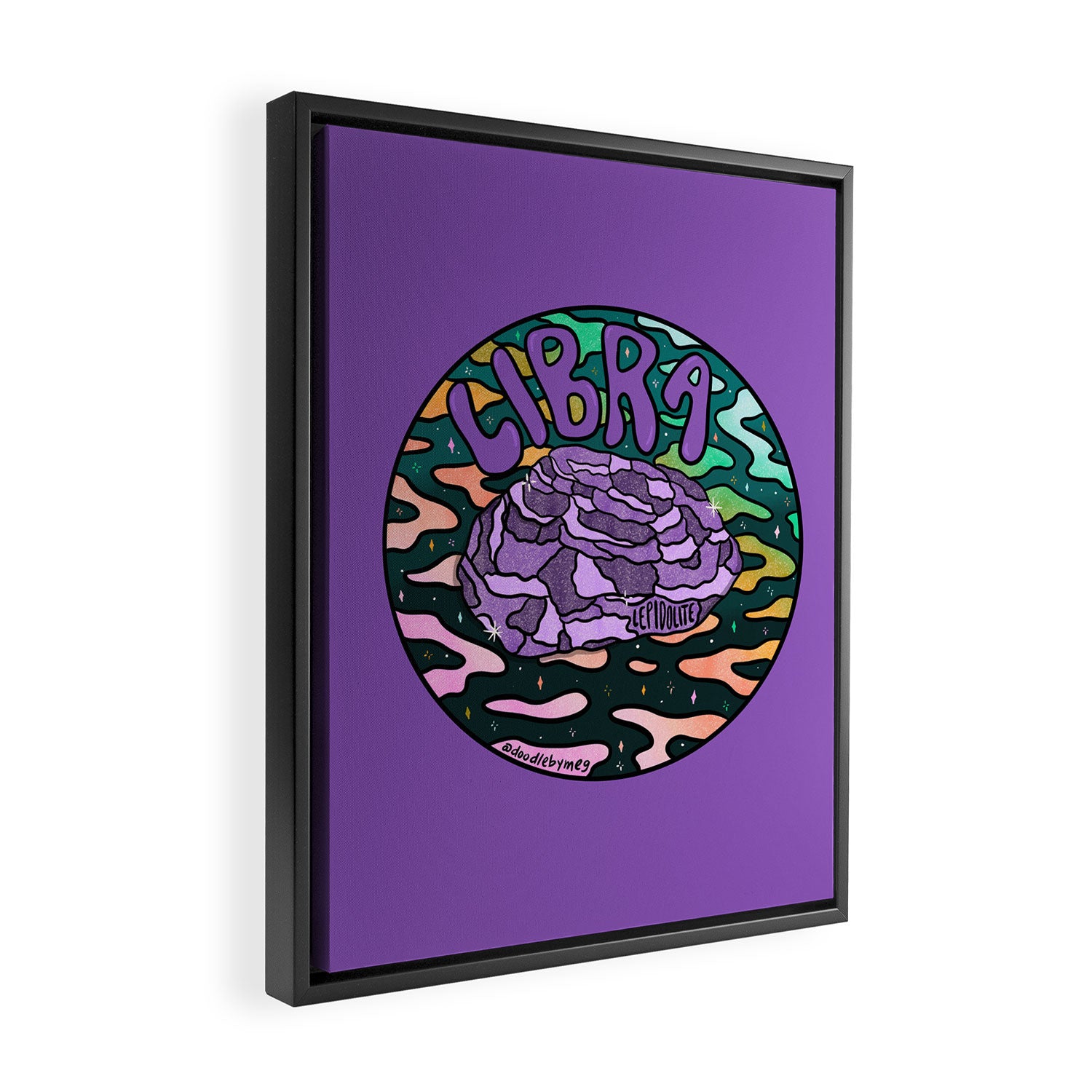 Libra Crystal Framed Canvas Print Gallery Image 2