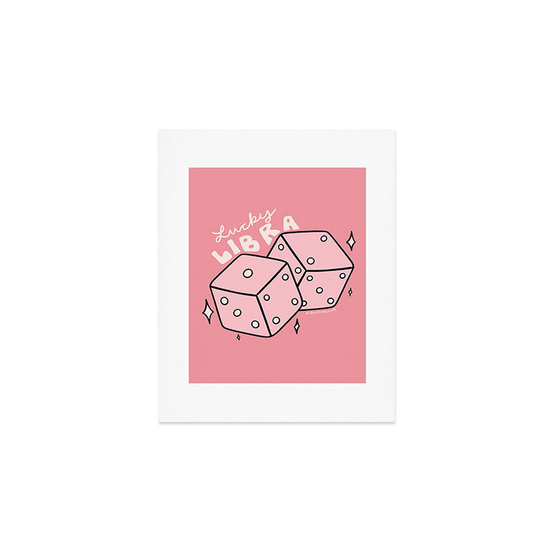 Libra Dice Art Print Gallery Image 1