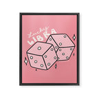 Libra Dice Framed Canvas Print Gallery Image 8