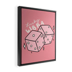 Libra Dice Framed Canvas Print Gallery Image 2