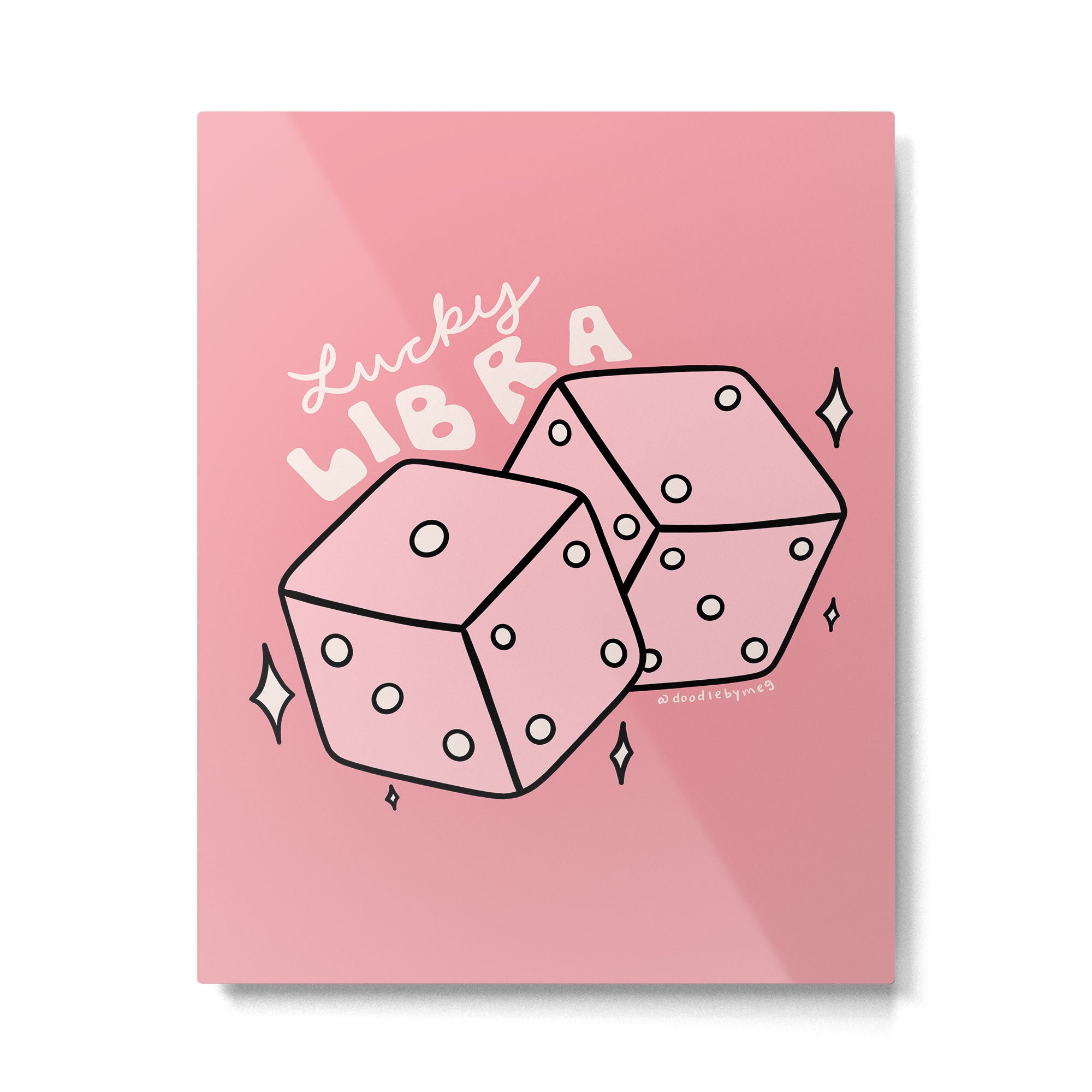 Libra Dice Metal Print Gallery Image 6