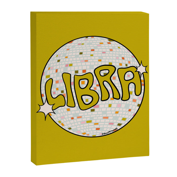 Libra Disco Ball Canvas Print Gallery Image 1