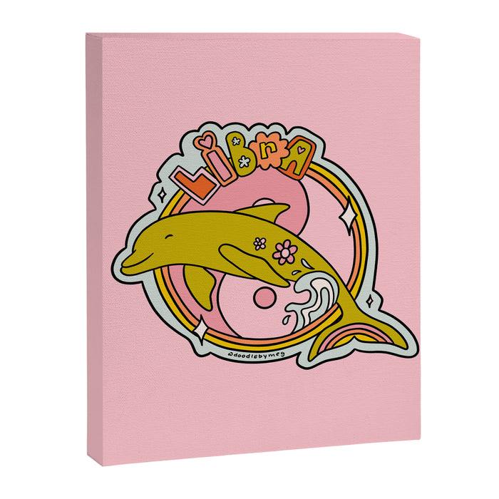 Libra Dolphin Canvas Print Gallery Image 1