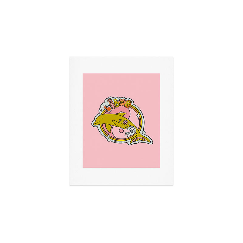 Libra Dolphin Art Print Gallery Image 1