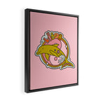 Libra Dolphin Framed Canvas Print Gallery Image 2