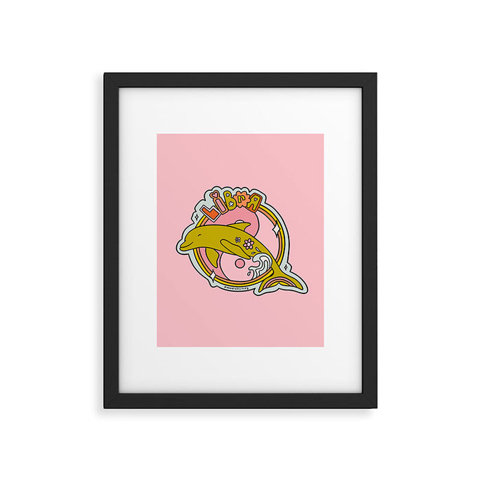 Libra Dolphin Framed Art Print Gallery Image 1