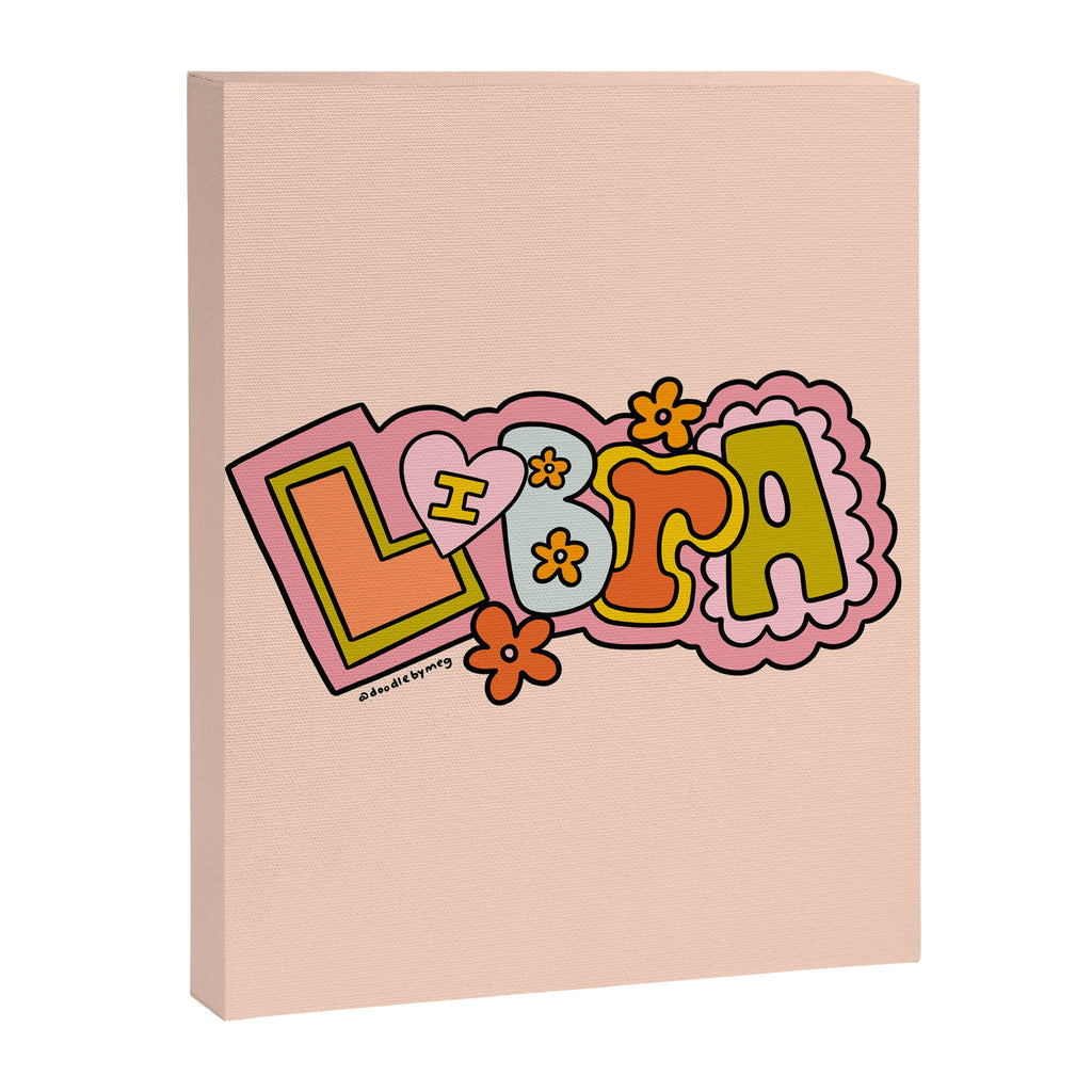 Libra Doodle Letters Canvas Print Gallery Image 8