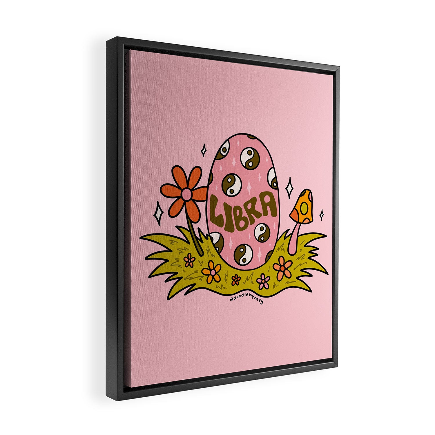Libra Easter Egg Framed Canvas Print Gallery Image 2