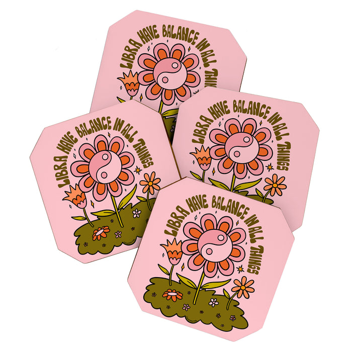 Libra Flower Coaster Gallery Image 1
