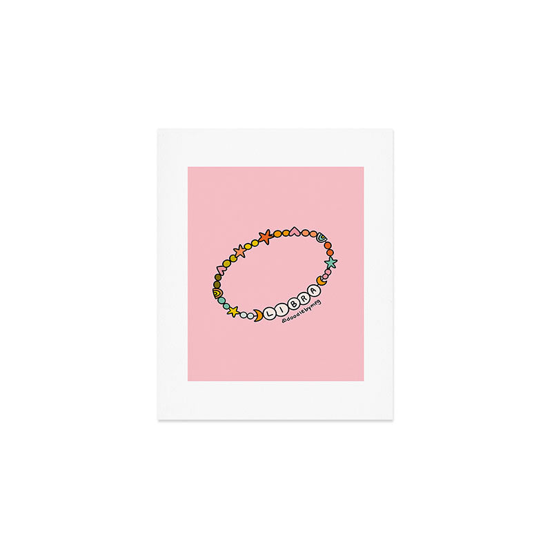 Libra Friendship Bracelet Art Print Gallery Image 1