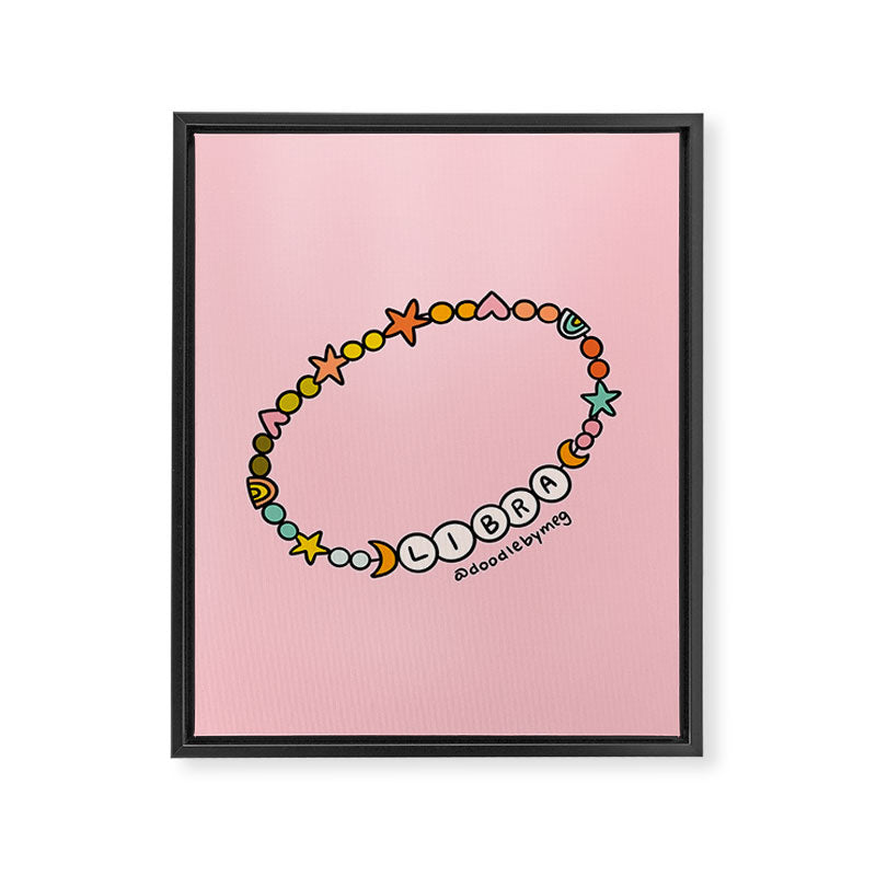 Libra Friendship Bracelet Framed Canvas Print Gallery Image 8