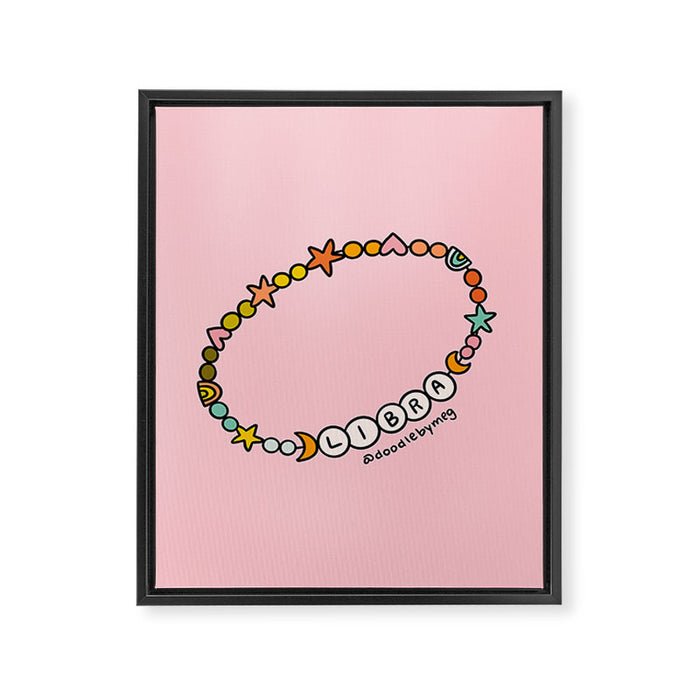 Libra Friendship Bracelet Framed Canvas Print Gallery Image 1