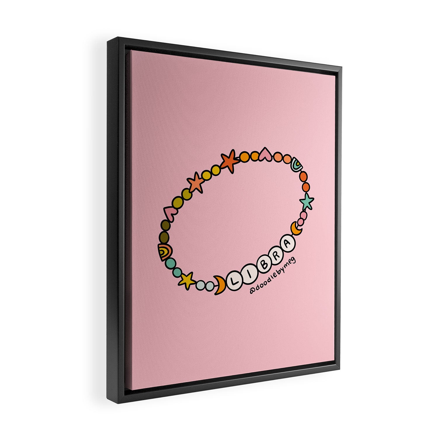 Libra Friendship Bracelet Framed Canvas Print Gallery Image 2