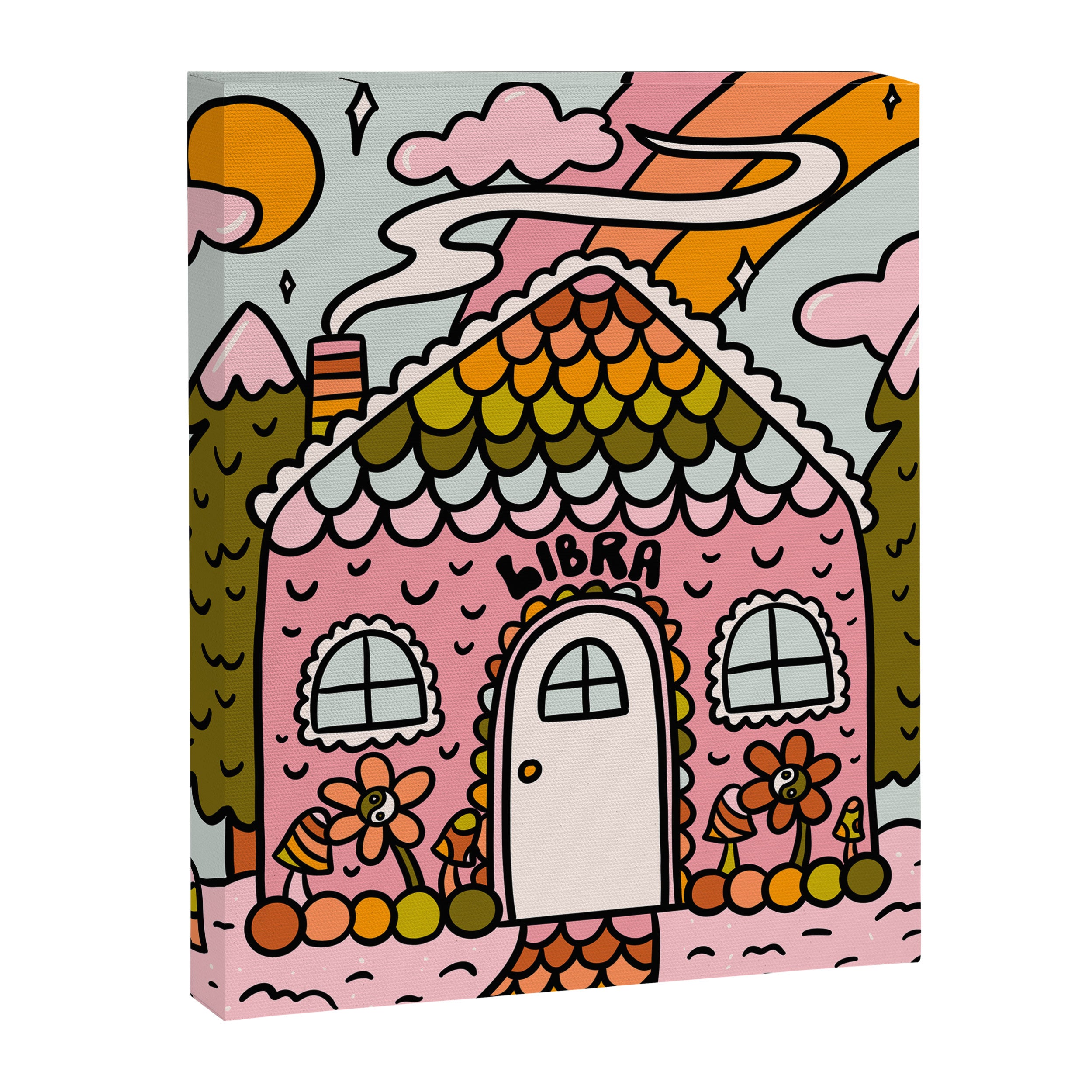 Libra Gingerbread House Canvas Print Gallery Image 8