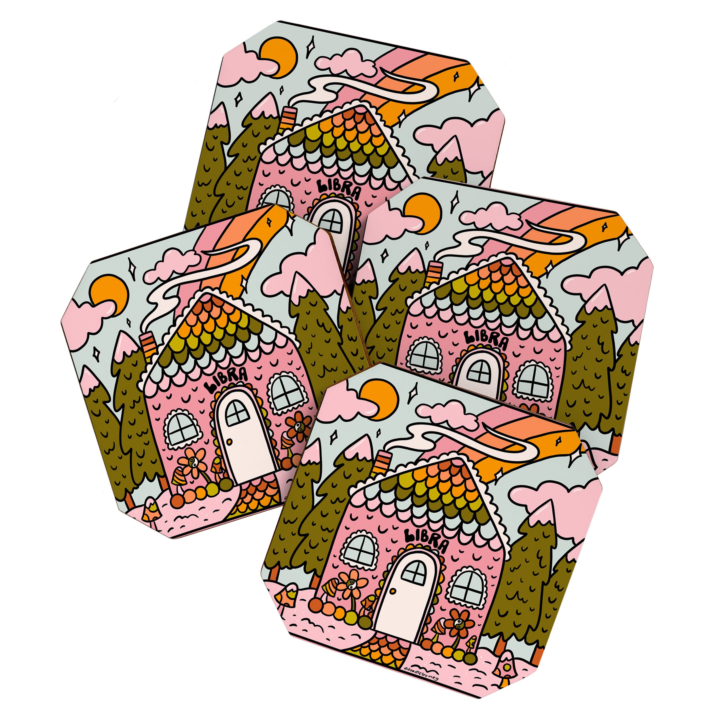 Libra Gingerbread House Coaster Gallery Image 1