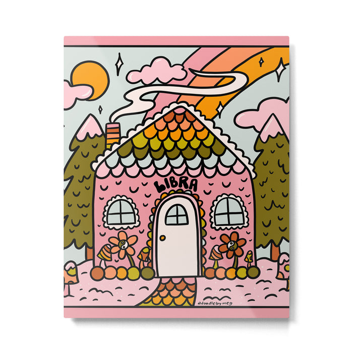 Libra Gingerbread House Metal Print Gallery Image 1
