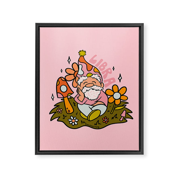 Libra Gnome Framed Canvas Print Gallery Image 1