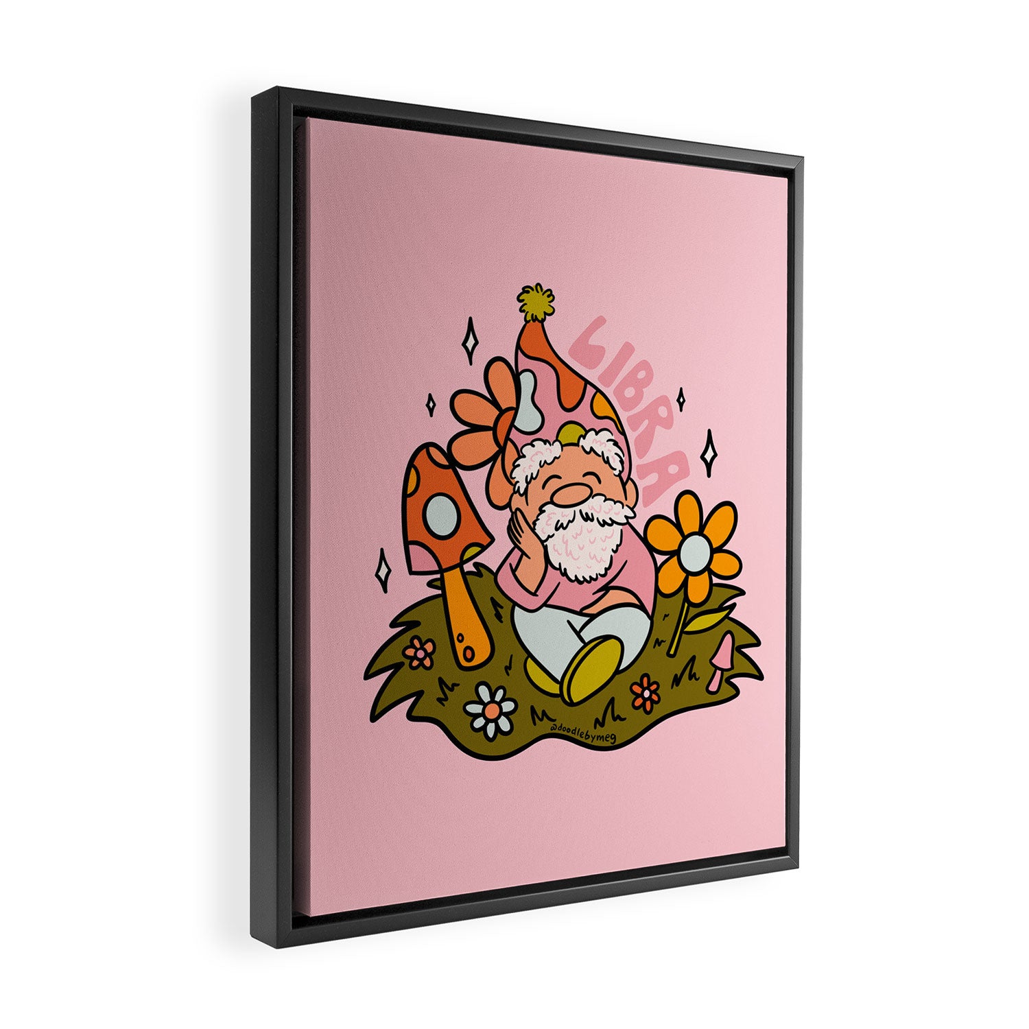 Libra Gnome Framed Canvas Print Gallery Image 2