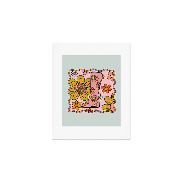 Libra Groovy Boot Art Print Gallery Image 1