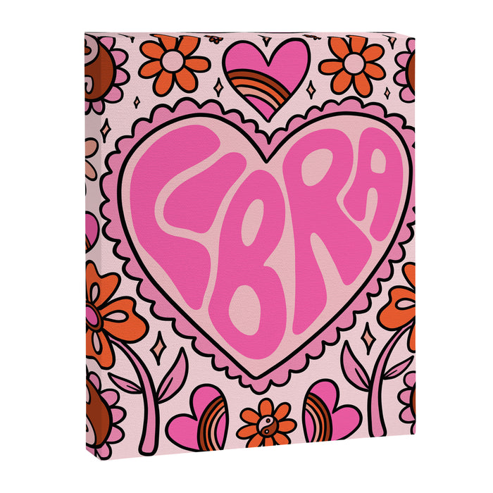 Libra Heart Canvas Print Gallery Image 1