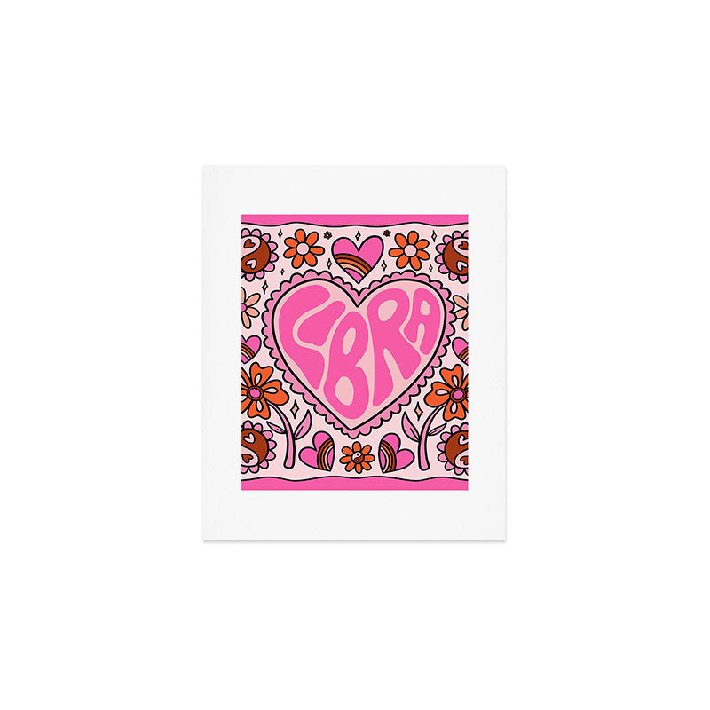 Libra Heart Art Print Gallery Image 1