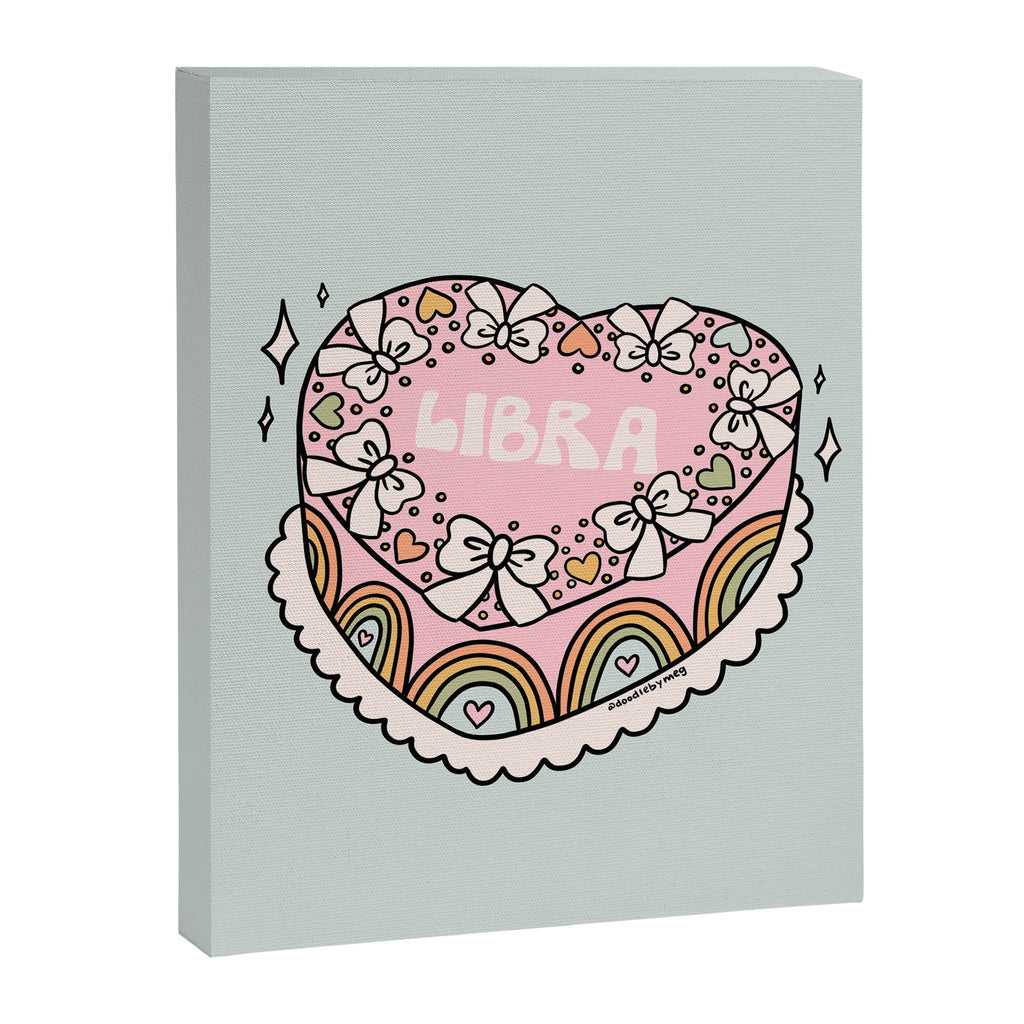 Libra Heart Cake Canvas Print Gallery Image 8