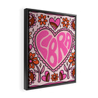 Libra Heart Framed Canvas Print Gallery Image 2