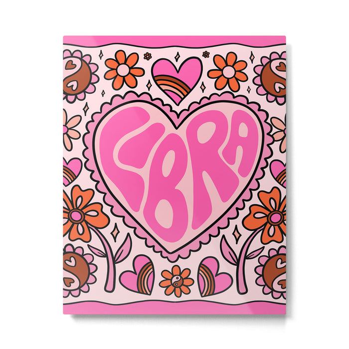Libra Heart Metal Print Gallery Image 1