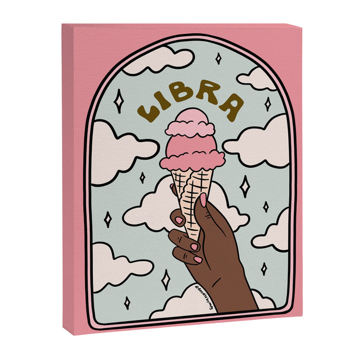 Libra Ice cream Canvas Print Gallery Image 1