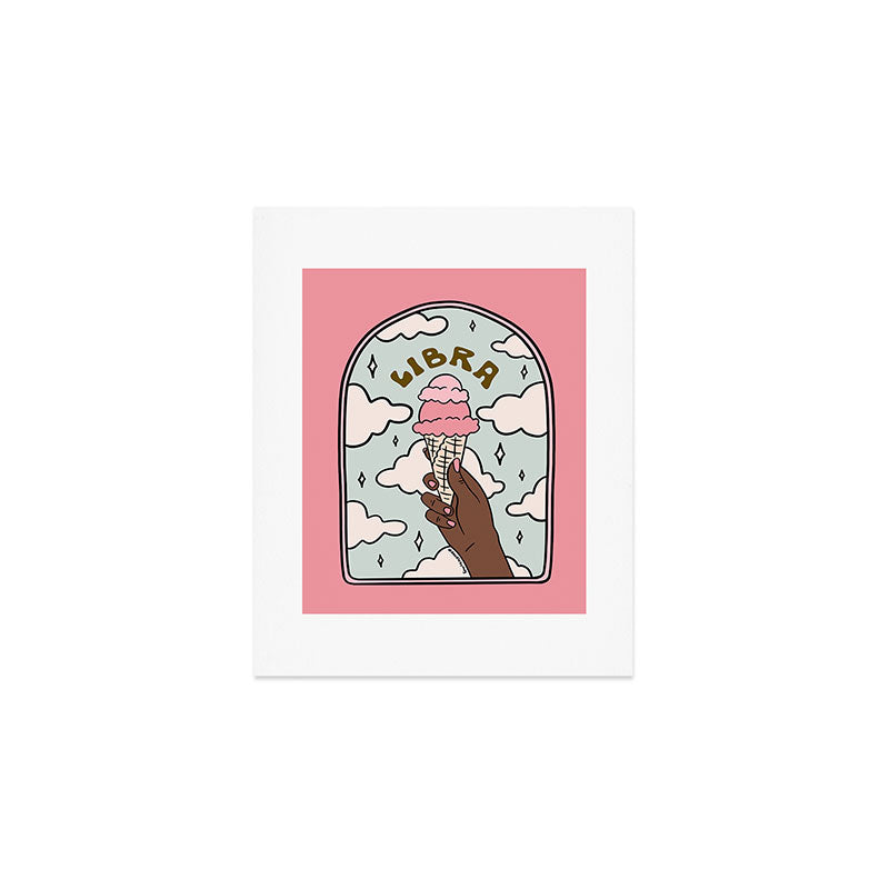 Libra Ice cream Art Print Gallery Image 1
