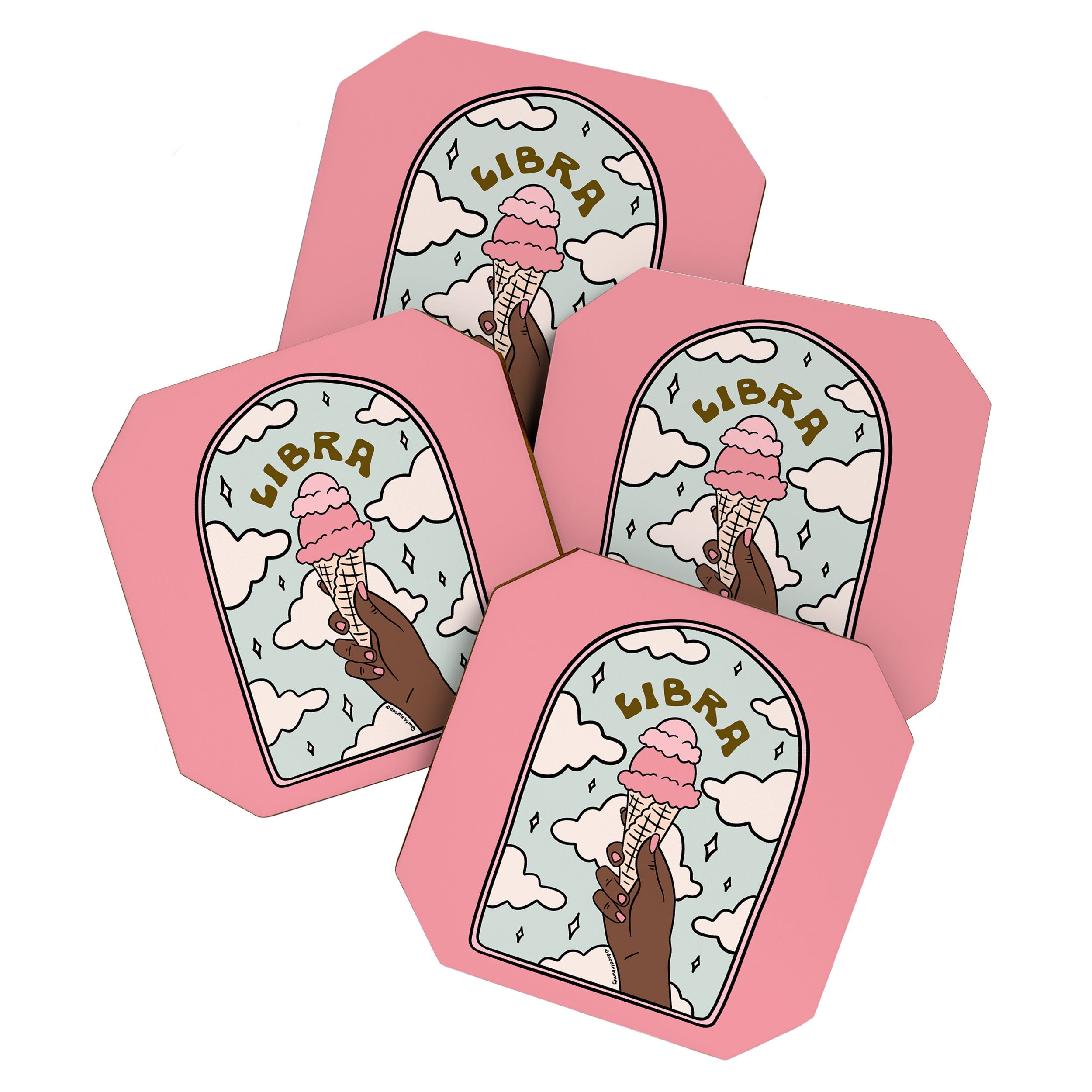 Libra Ice cream Coaster Gallery Image 1