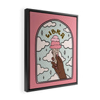 Libra Ice cream Framed Canvas Print Gallery Image 2