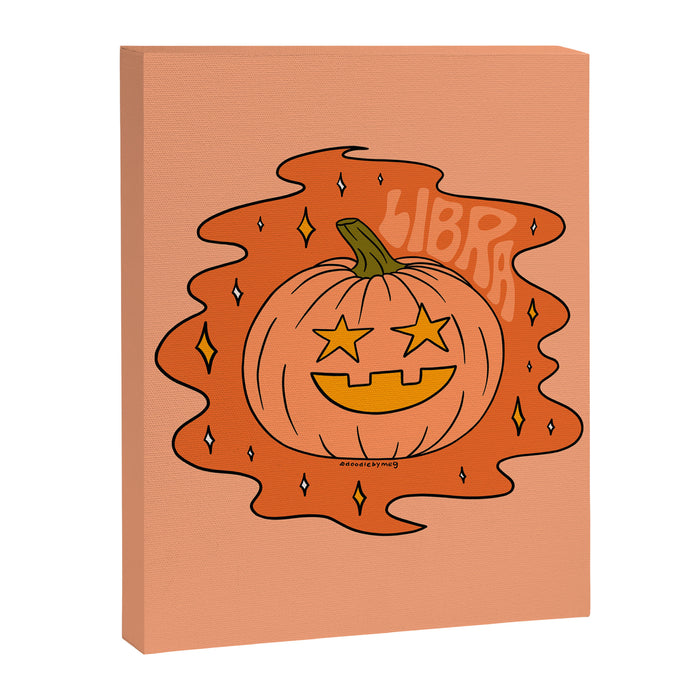 Libra Jack O Lantern Canvas Print Gallery Image 1