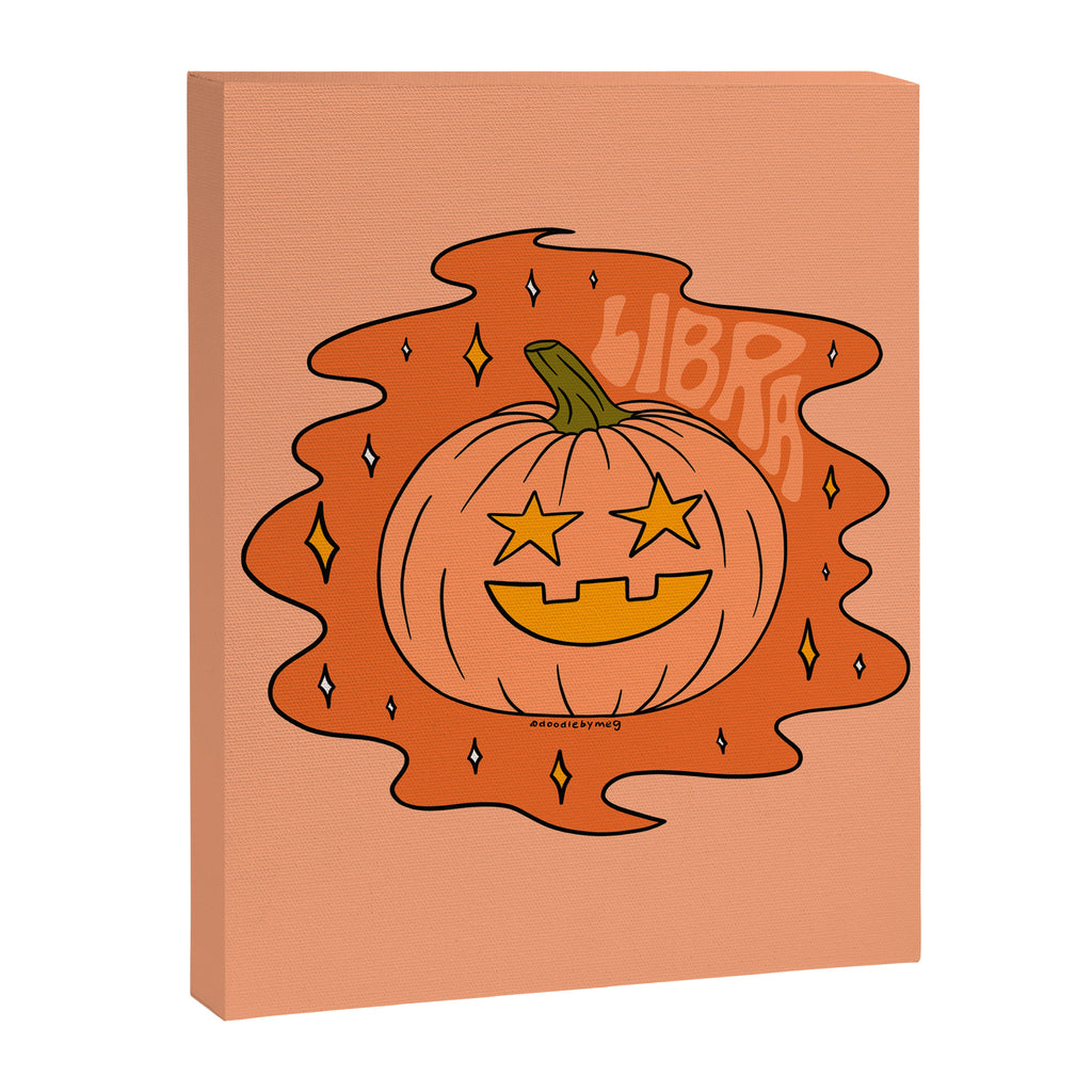 Libra Jack O Lantern Canvas Print Gallery Image 8
