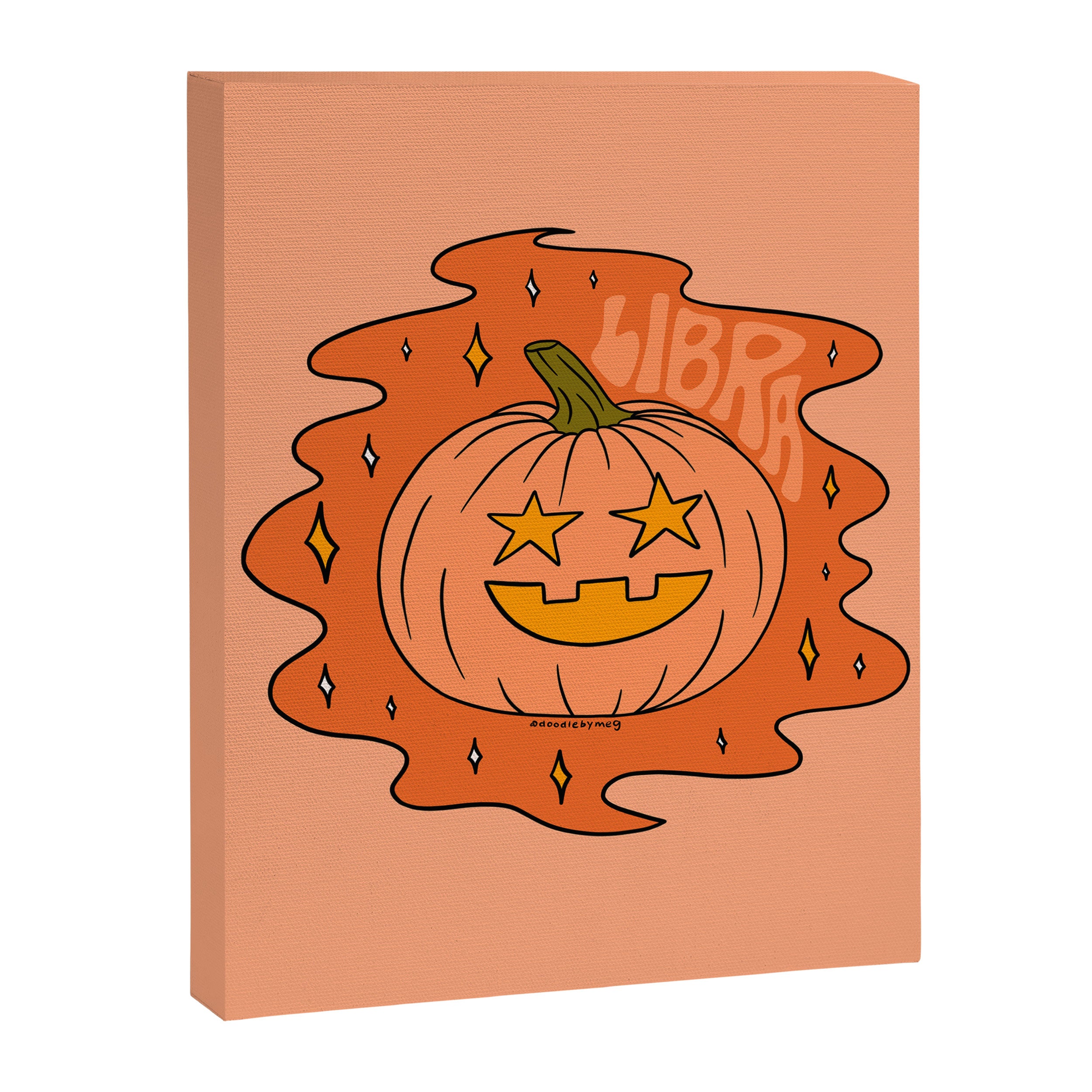 Libra Jack O Lantern Canvas Print Gallery Image 8