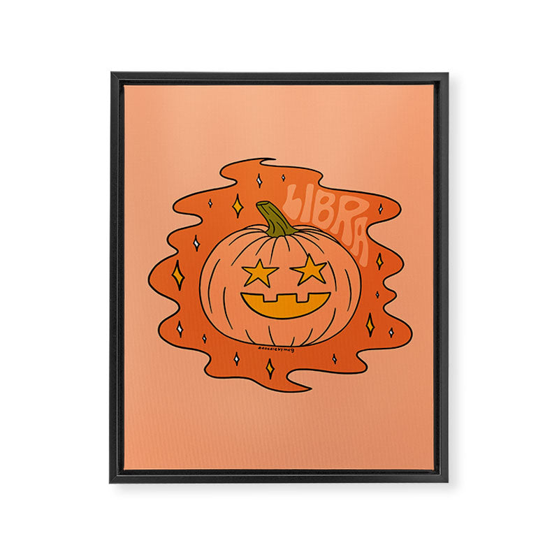 Libra Jack O Lantern Framed Canvas Print Gallery Image 8